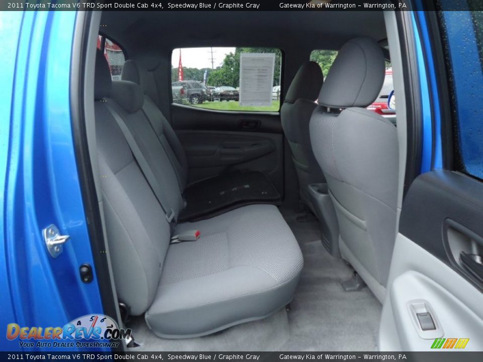 Graphite Gray Interior - 2011 Toyota Tacoma V6 TRD Sport Double Cab 4x4 Photo #14