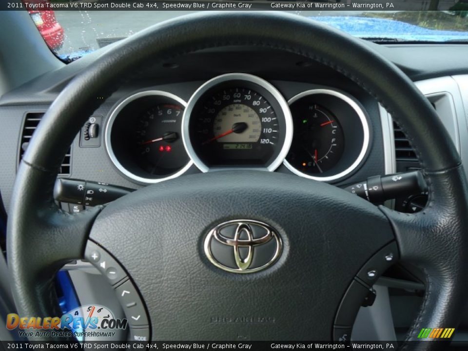 2011 Toyota Tacoma V6 TRD Sport Double Cab 4x4 Steering Wheel Photo #19