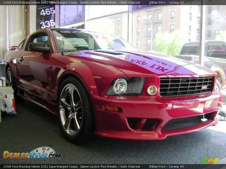 2008 Ford Mustang Saleen S281 Supercharged Coupe Saleen Lizstick Red Metallic / Dark Charcoal Photo #1