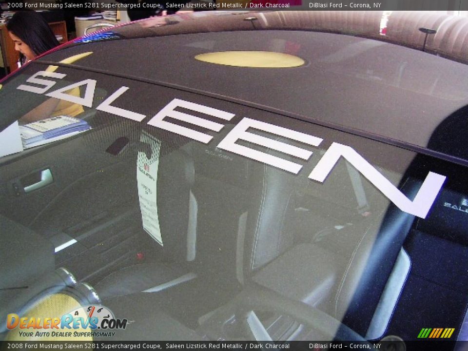 2008 Ford Mustang Saleen S281 Supercharged Coupe Saleen Lizstick Red Metallic / Dark Charcoal Photo #3