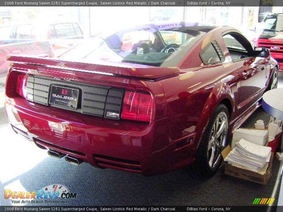 2008 Ford Mustang Saleen S281 Supercharged Coupe Saleen Lizstick Red Metallic / Dark Charcoal Photo #13