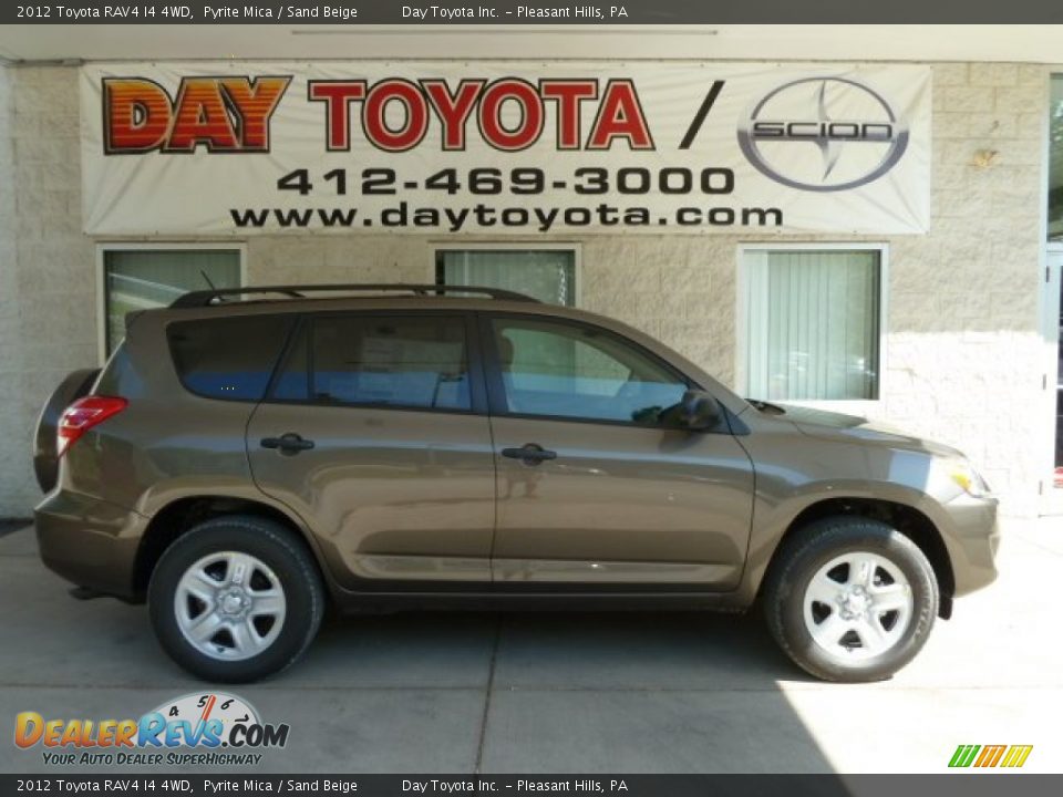 2012 Toyota RAV4 I4 4WD Pyrite Mica / Sand Beige Photo #1