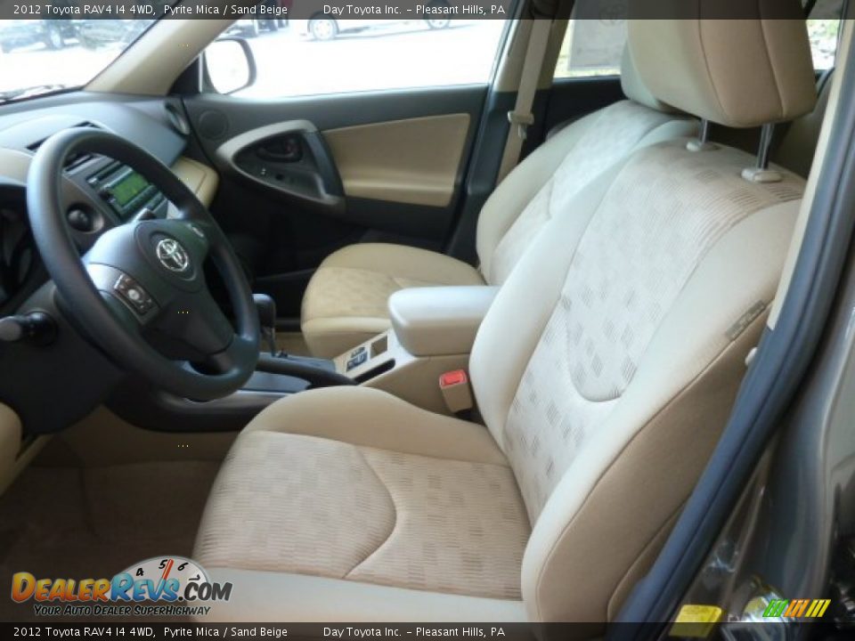 2012 Toyota RAV4 I4 4WD Pyrite Mica / Sand Beige Photo #8