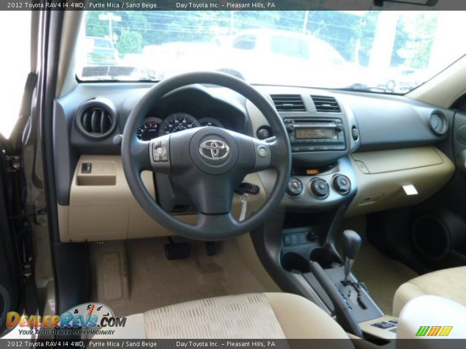 2012 Toyota RAV4 I4 4WD Pyrite Mica / Sand Beige Photo #10