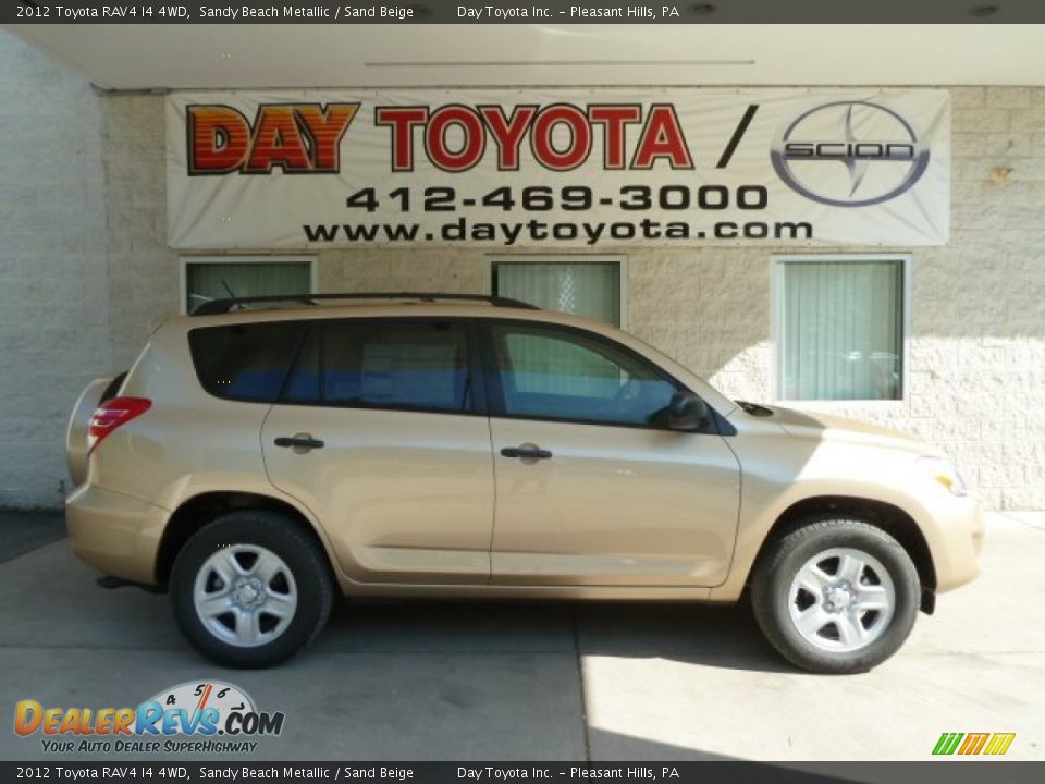 2012 Toyota RAV4 I4 4WD Sandy Beach Metallic / Sand Beige Photo #1