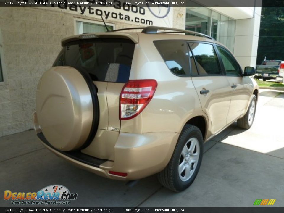 2012 Toyota RAV4 I4 4WD Sandy Beach Metallic / Sand Beige Photo #2