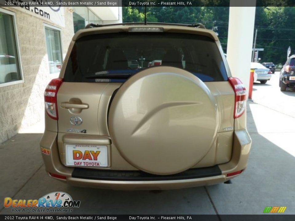 2012 Toyota RAV4 I4 4WD Sandy Beach Metallic / Sand Beige Photo #3