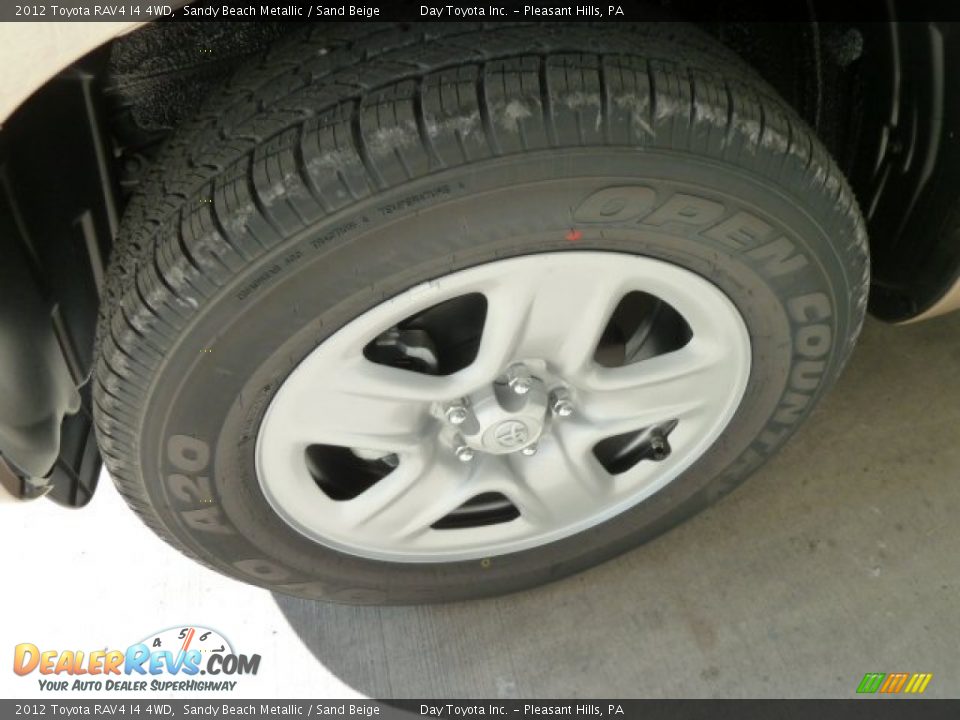 2012 Toyota RAV4 I4 4WD Sandy Beach Metallic / Sand Beige Photo #7