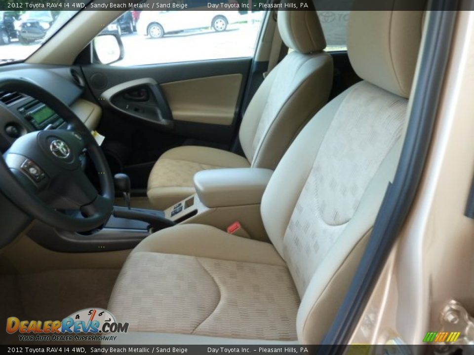 2012 Toyota RAV4 I4 4WD Sandy Beach Metallic / Sand Beige Photo #8
