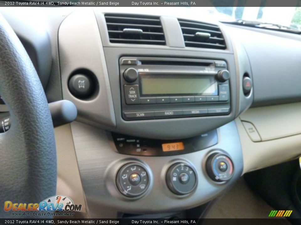 2012 Toyota RAV4 I4 4WD Sandy Beach Metallic / Sand Beige Photo #13