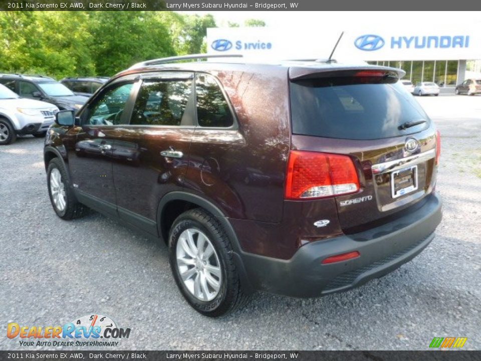 2011 Kia Sorento EX AWD Dark Cherry / Black Photo #5