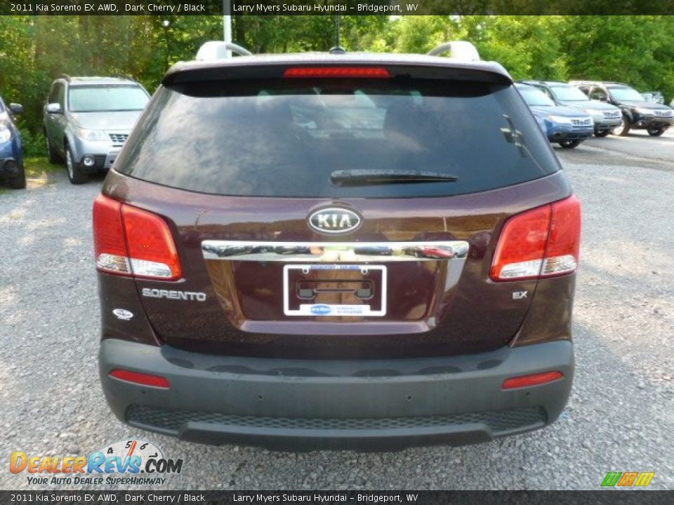 2011 Kia Sorento EX AWD Dark Cherry / Black Photo #6