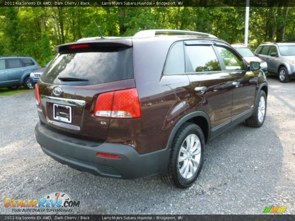 2011 Kia Sorento EX AWD Dark Cherry / Black Photo #7
