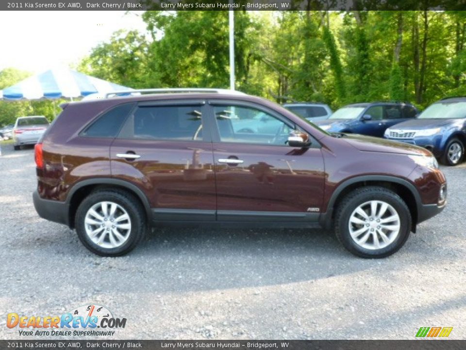 2011 Kia Sorento EX AWD Dark Cherry / Black Photo #8