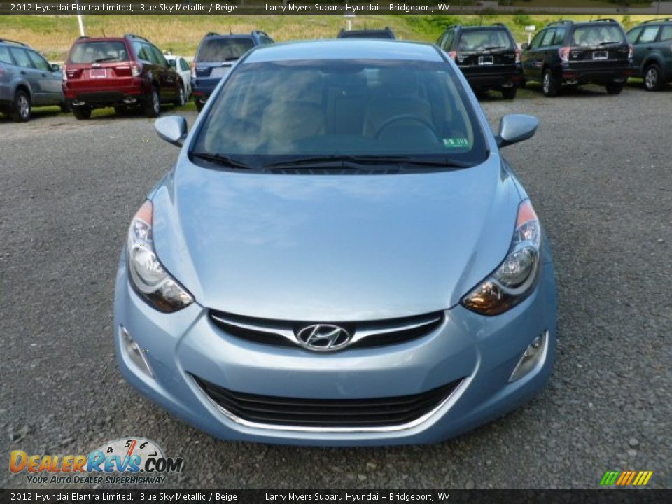 2012 Hyundai Elantra Limited Blue Sky Metallic / Beige Photo #2