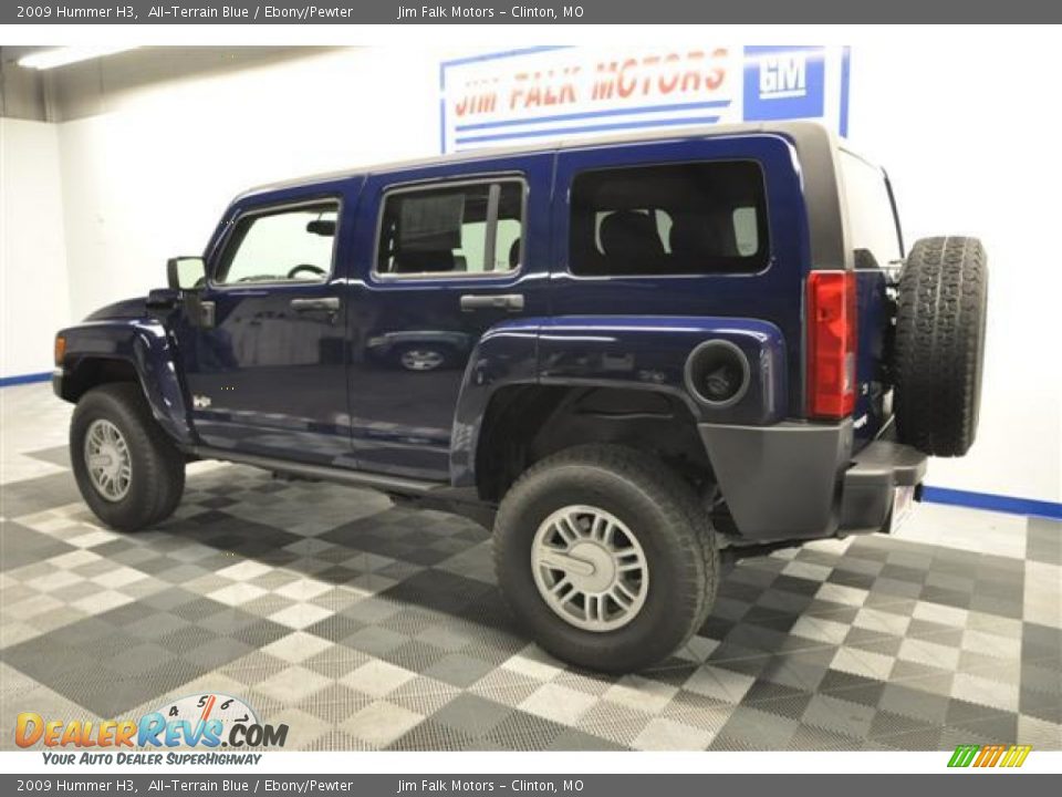 2009 Hummer H3 All-Terrain Blue / Ebony/Pewter Photo #3