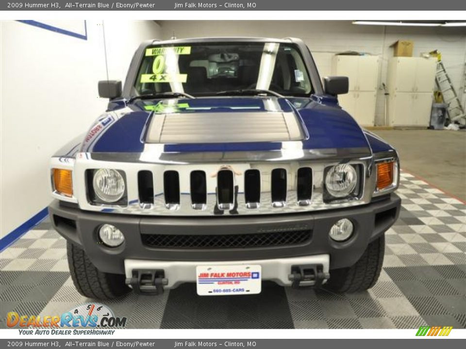 2009 Hummer H3 All-Terrain Blue / Ebony/Pewter Photo #4