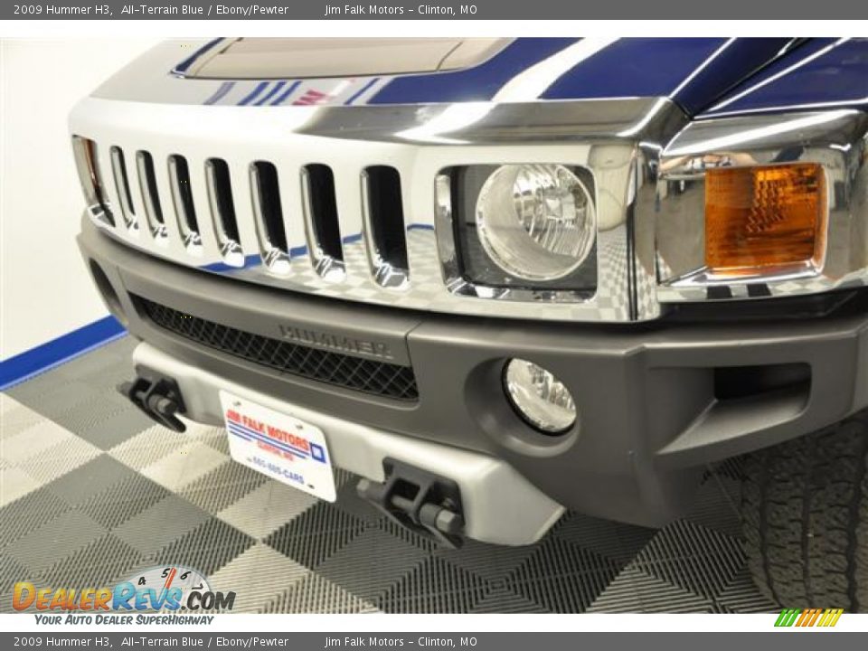 2009 Hummer H3 All-Terrain Blue / Ebony/Pewter Photo #5