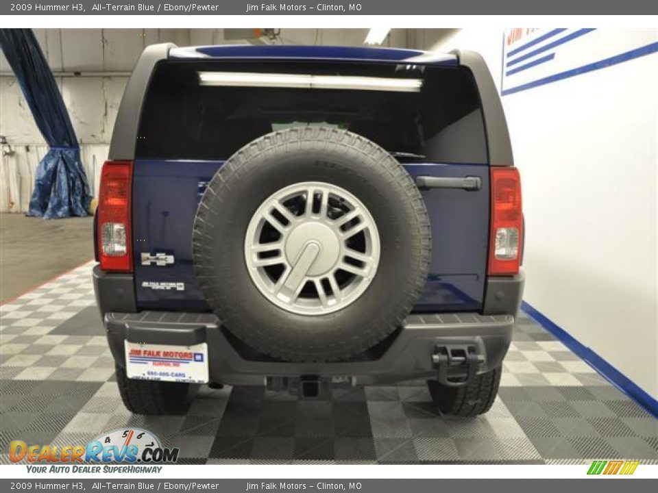 2009 Hummer H3 All-Terrain Blue / Ebony/Pewter Photo #7