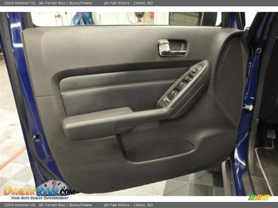2009 Hummer H3 All-Terrain Blue / Ebony/Pewter Photo #9