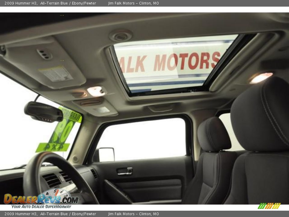 2009 Hummer H3 All-Terrain Blue / Ebony/Pewter Photo #11