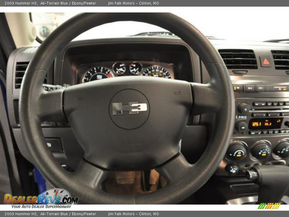 2009 Hummer H3 All-Terrain Blue / Ebony/Pewter Photo #18