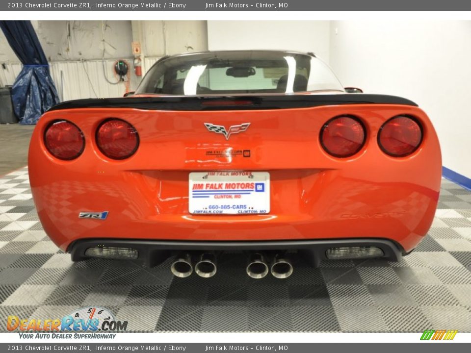 2013 Chevrolet Corvette ZR1 Inferno Orange Metallic / Ebony Photo #11