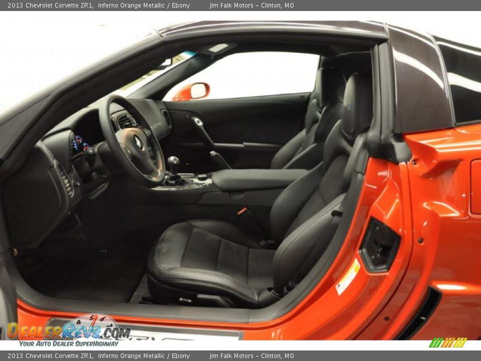 Ebony Interior - 2013 Chevrolet Corvette ZR1 Photo #31