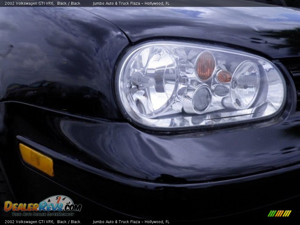 2002 Volkswagen GTI VR6 Black / Black Photo #3