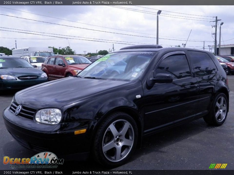 2002 Volkswagen GTI VR6 Black / Black Photo #7