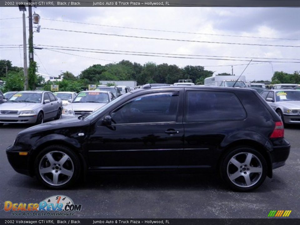 2002 Volkswagen GTI VR6 Black / Black Photo #8