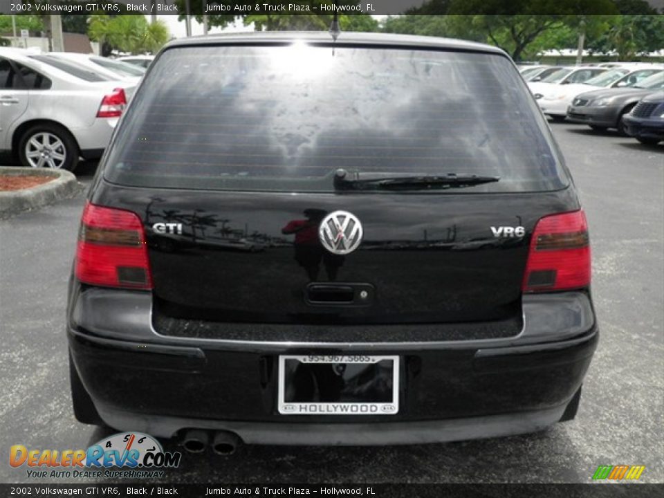 2002 Volkswagen GTI VR6 Black / Black Photo #12