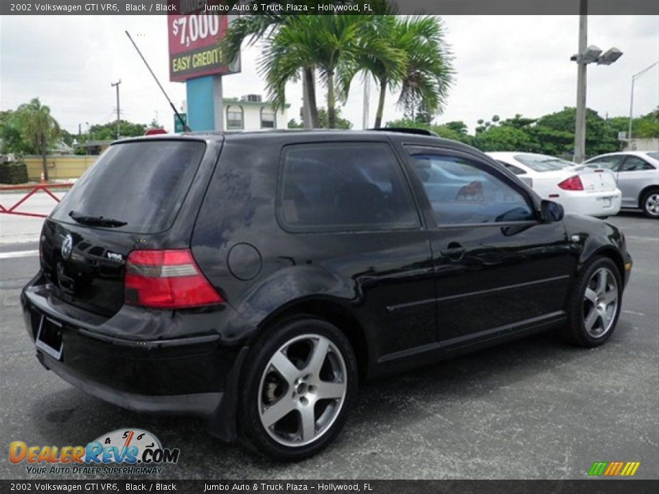 2002 Volkswagen GTI VR6 Black / Black Photo #15