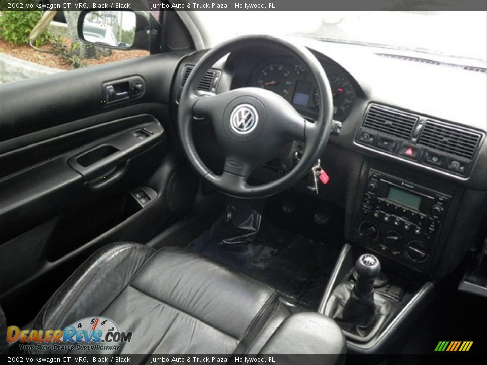 Black Interior - 2002 Volkswagen GTI VR6 Photo #25