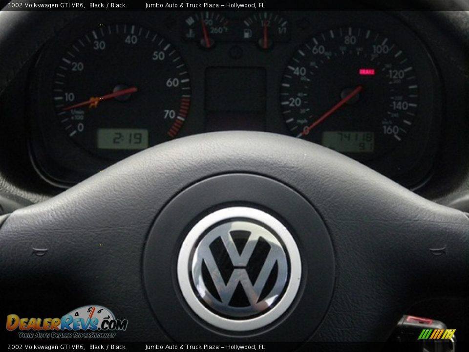 2002 Volkswagen GTI VR6 Black / Black Photo #27