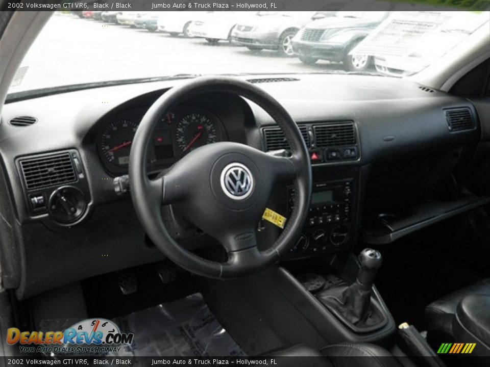 2002 Volkswagen GTI VR6 Black / Black Photo #32