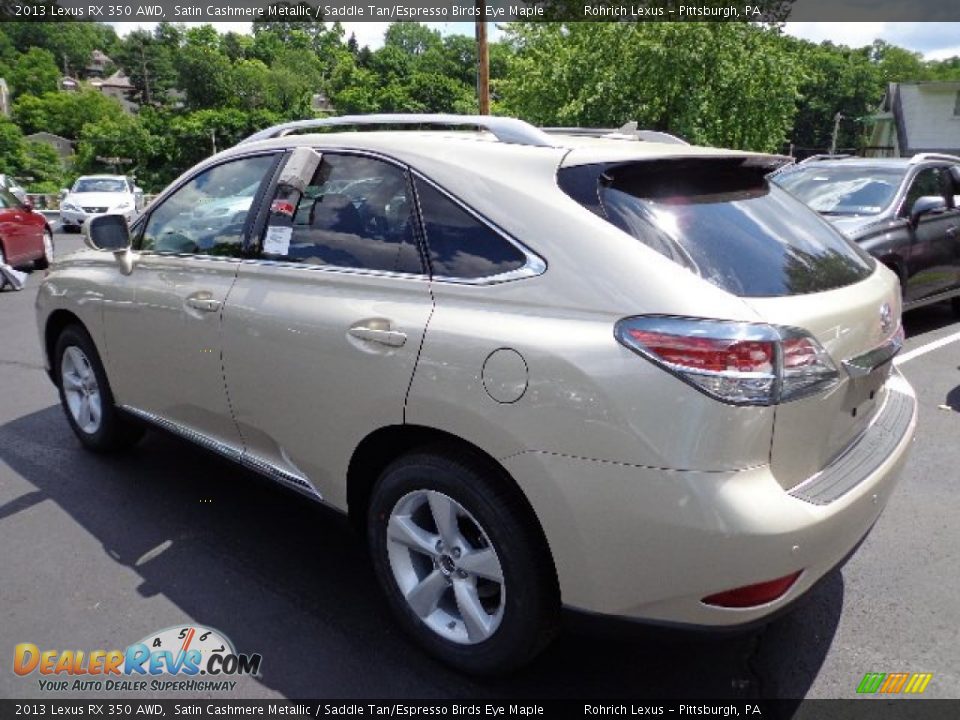 2013 Lexus RX 350 AWD Satin Cashmere Metallic / Saddle Tan/Espresso Birds Eye Maple Photo #2