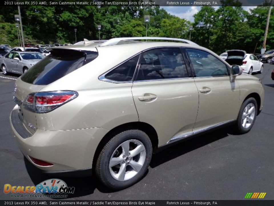 2013 Lexus RX 350 AWD Satin Cashmere Metallic / Saddle Tan/Espresso Birds Eye Maple Photo #4