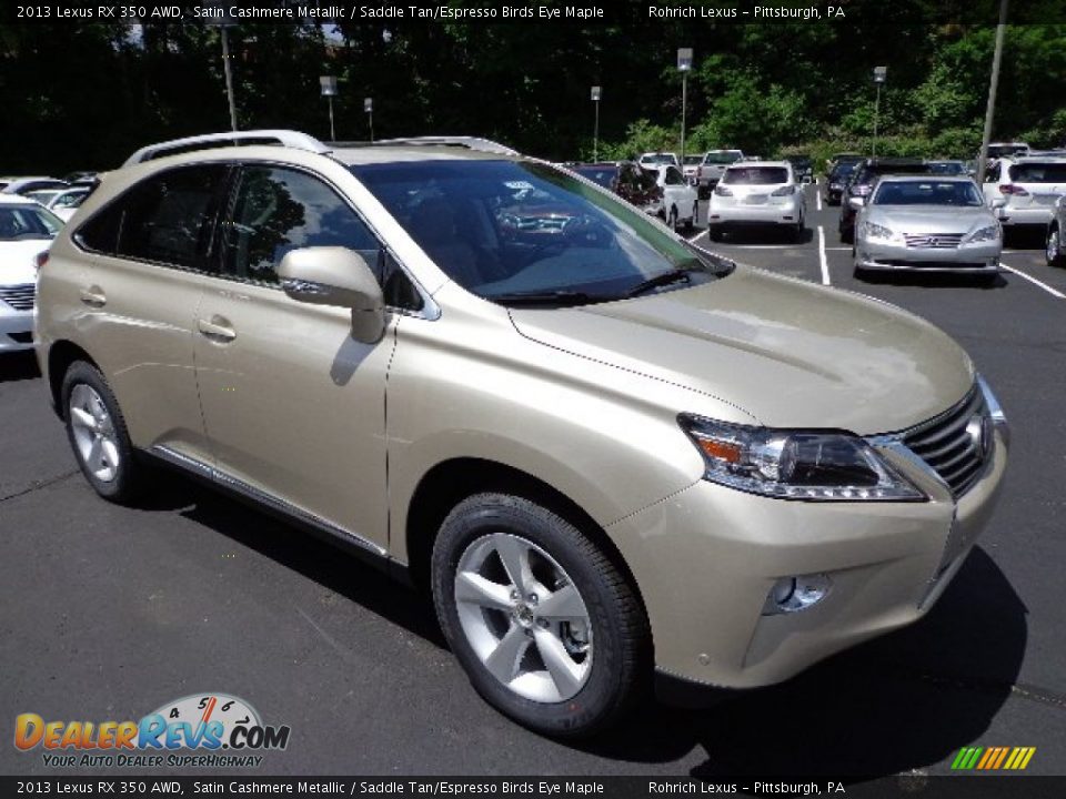 2013 Lexus RX 350 AWD Satin Cashmere Metallic / Saddle Tan/Espresso Birds Eye Maple Photo #6