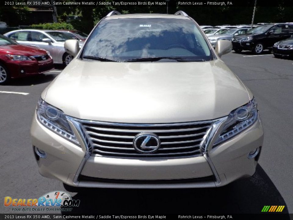 2013 Lexus RX 350 AWD Satin Cashmere Metallic / Saddle Tan/Espresso Birds Eye Maple Photo #7