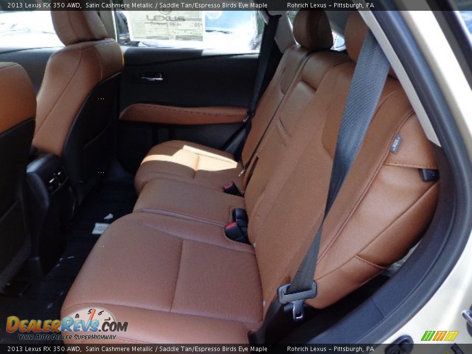 2013 Lexus RX 350 AWD Satin Cashmere Metallic / Saddle Tan/Espresso Birds Eye Maple Photo #11