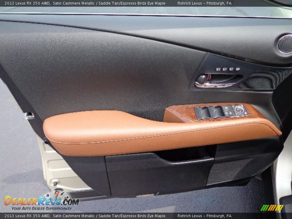 2013 Lexus RX 350 AWD Satin Cashmere Metallic / Saddle Tan/Espresso Birds Eye Maple Photo #14