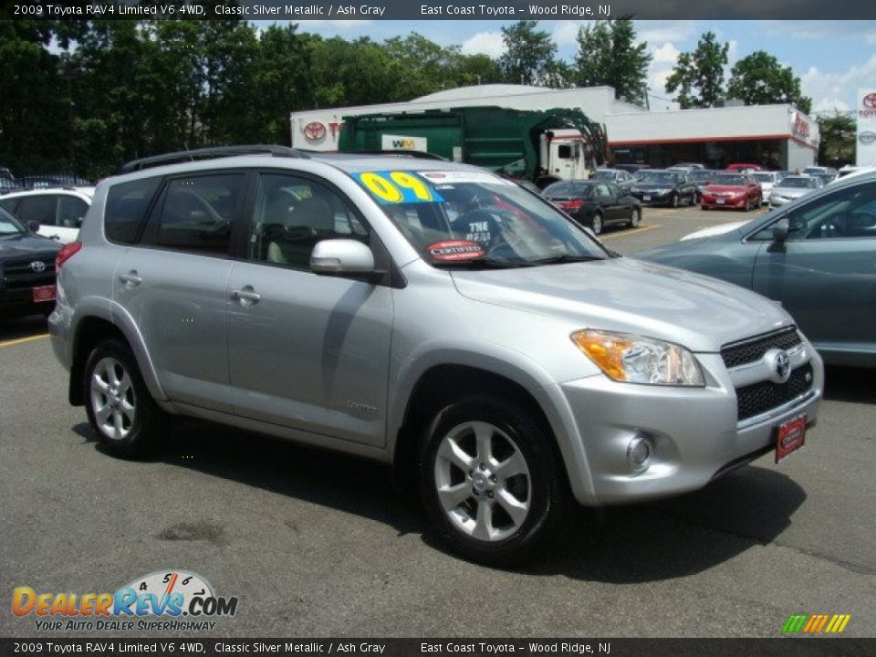 2009 Toyota RAV4 Limited V6 4WD Classic Silver Metallic / Ash Gray Photo #1