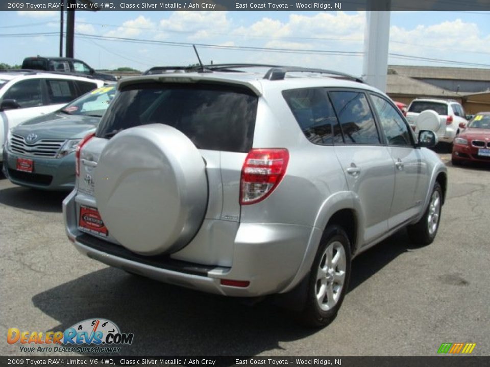 2009 Toyota RAV4 Limited V6 4WD Classic Silver Metallic / Ash Gray Photo #4