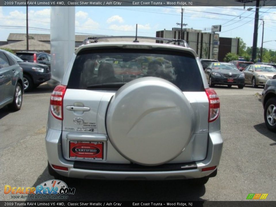 2009 Toyota RAV4 Limited V6 4WD Classic Silver Metallic / Ash Gray Photo #5