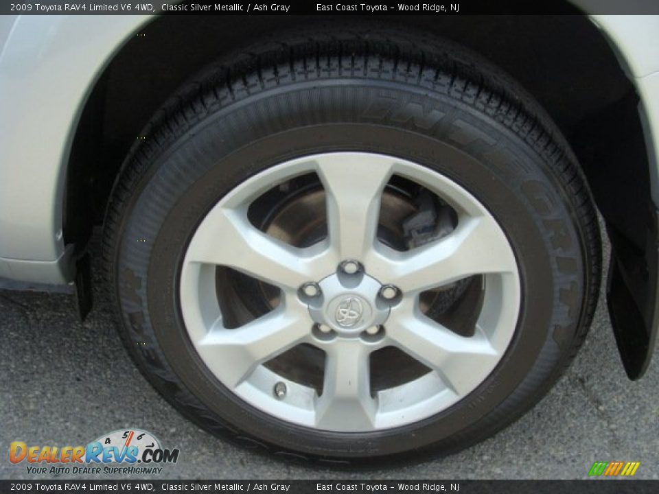 2009 Toyota RAV4 Limited V6 4WD Classic Silver Metallic / Ash Gray Photo #14