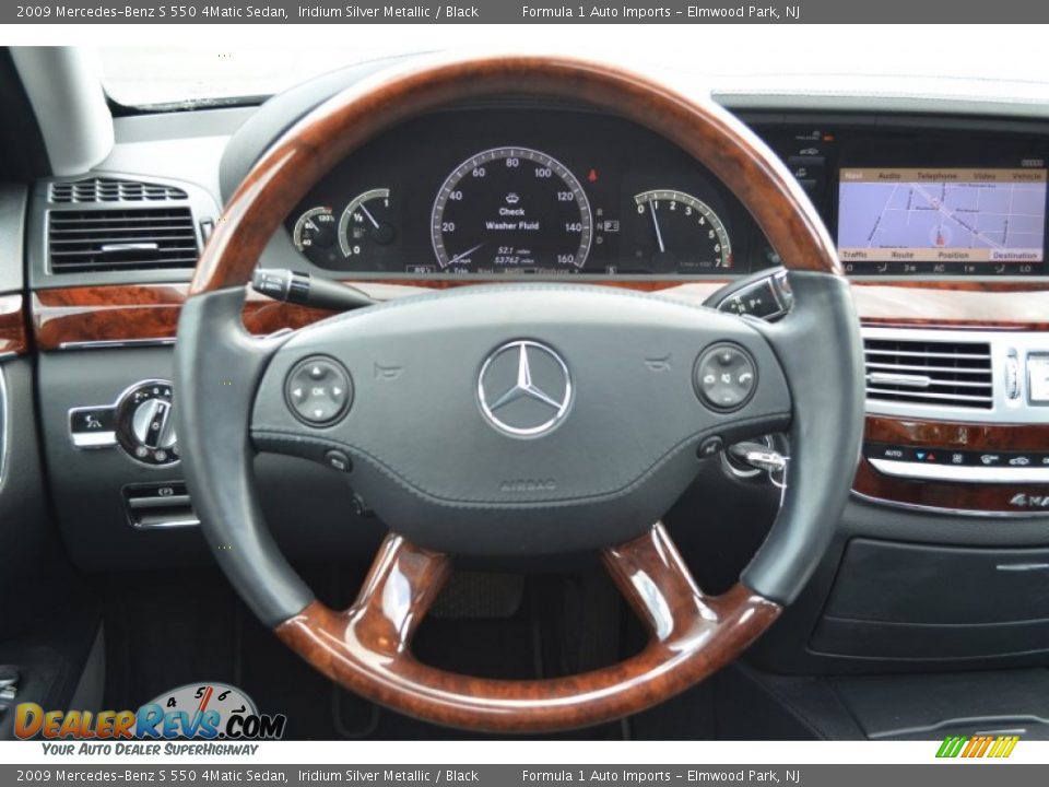 2009 Mercedes-Benz S 550 4Matic Sedan Iridium Silver Metallic / Black Photo #14
