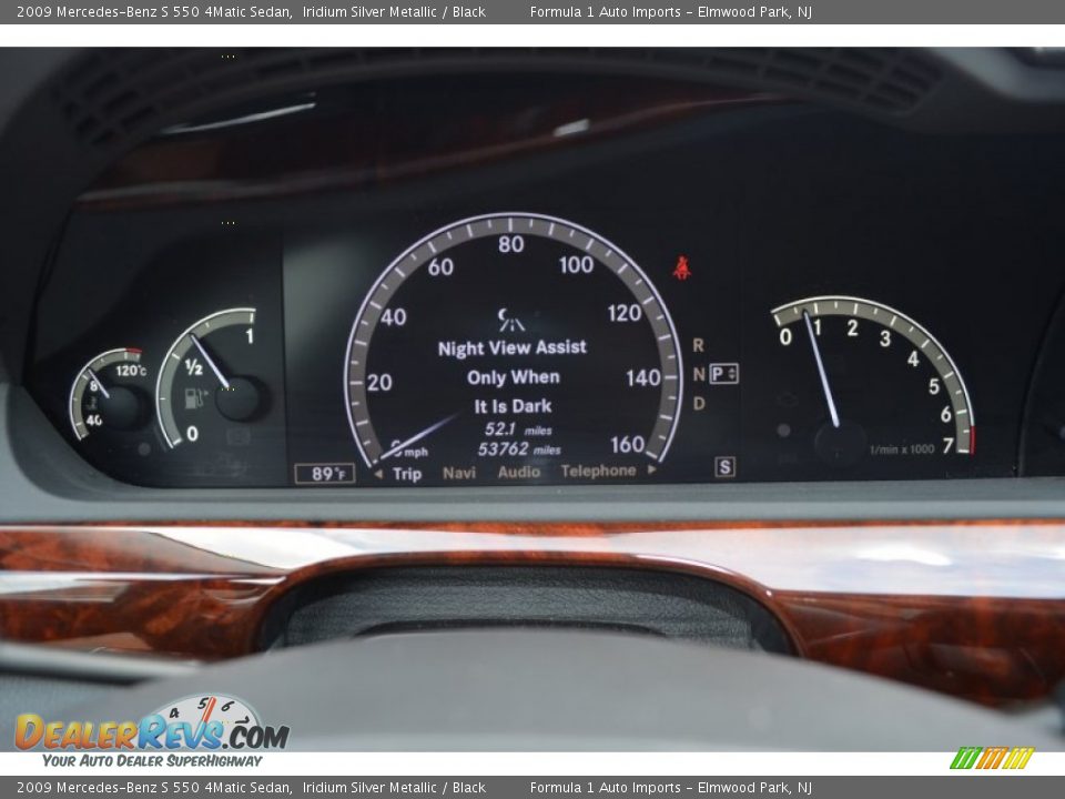 2009 Mercedes-Benz S 550 4Matic Sedan Iridium Silver Metallic / Black Photo #17