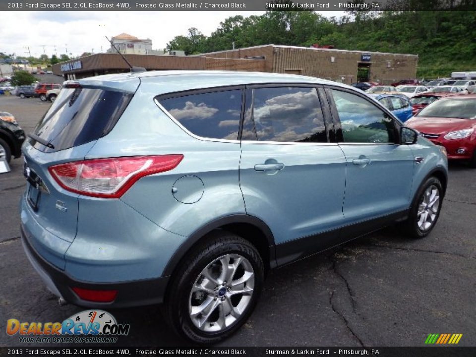 2013 Ford Escape SEL 2.0L EcoBoost 4WD Frosted Glass Metallic / Charcoal Black Photo #2