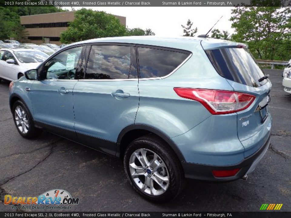 2013 Ford Escape SEL 2.0L EcoBoost 4WD Frosted Glass Metallic / Charcoal Black Photo #4